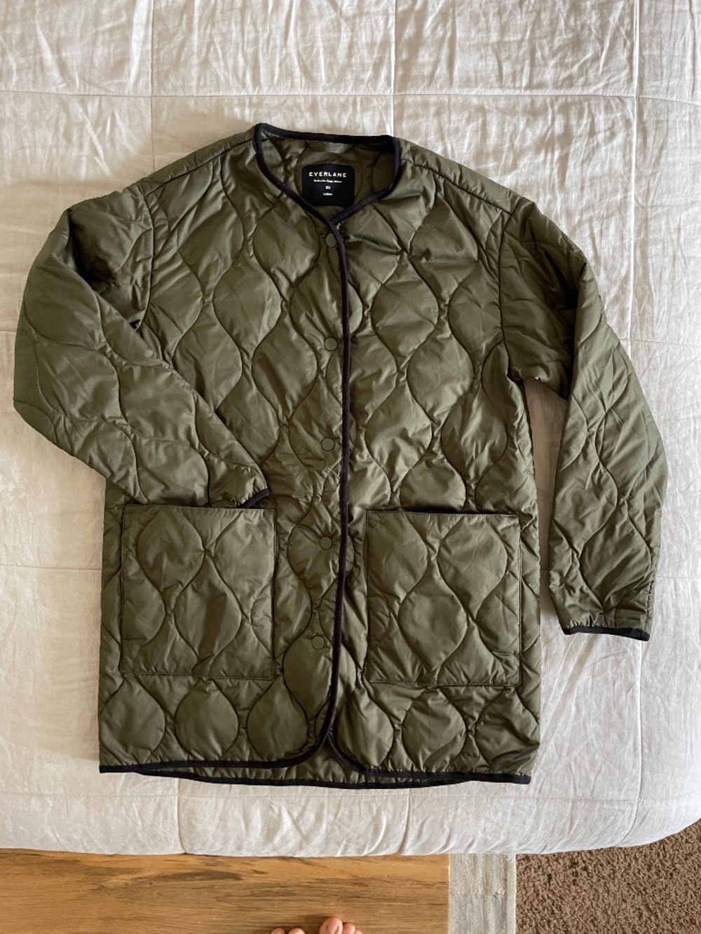 Everlane Quilted Liner in Kalamata XS